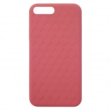 Capa para iPhone 6 Plus - Case Silicone Padrão Apple 3D Rosa Escuro